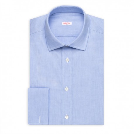 Chemise ajustee petit col mous