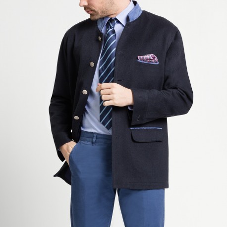 Alexander en cachemire navy berteil