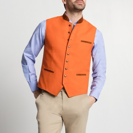 Gilet autrichien citrouille