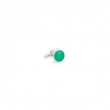 Boutons en onyx vert Berteil