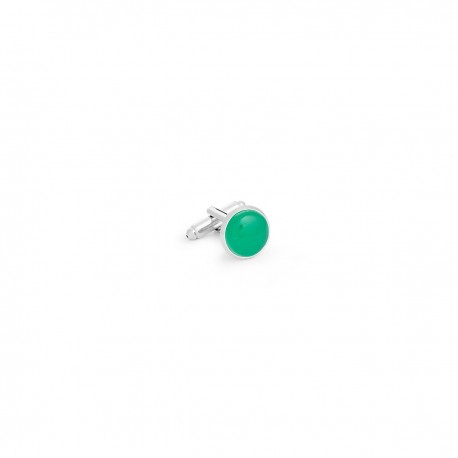 Boutons en onyx vert Berteil