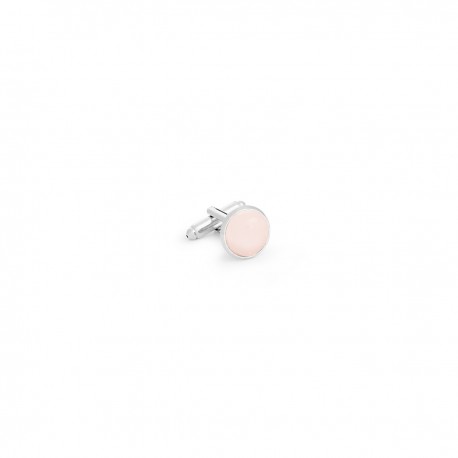 Boutons en quartz rose Berteil
