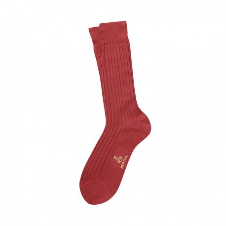 Chaussettes triple fil d'ecosse cacao