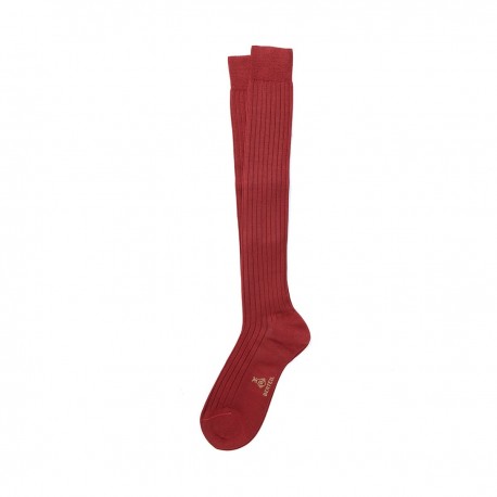 Chaussettes longues triple fil d'ecosse cacao