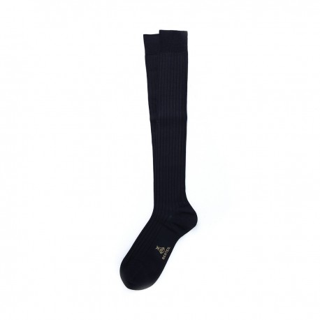 Chaussettes longues fil d'ecosse nero