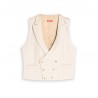 Gilet croisé ivoire
