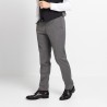 Pantalon en laine rayé gris